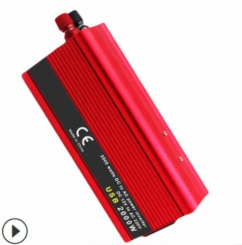 Onduleur à onde sinusoïdale double Usb 2000W, convertisseur de puissance Dc 12V 24V, Portable pour voiture