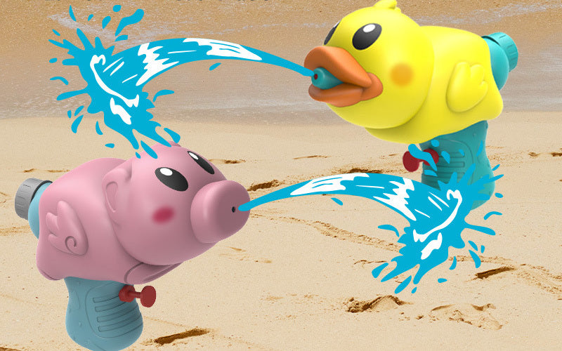 Niños Niños Jugando Con Pistola De Agua