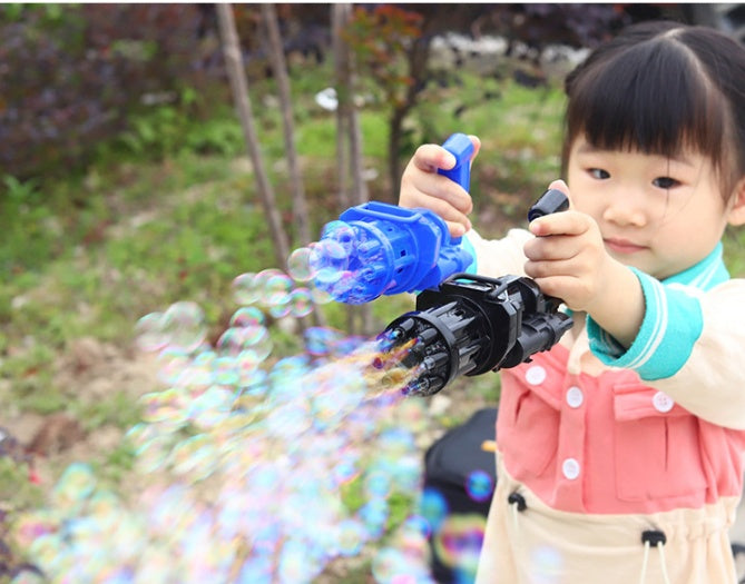 Machine à bulles de fleurs pour enfants, pistolet à bulles Gatling à huit trous, déesse pour enfants