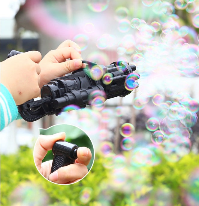 Machine à bulles de fleurs pour enfants, pistolet à bulles Gatling à huit trous, déesse pour enfants