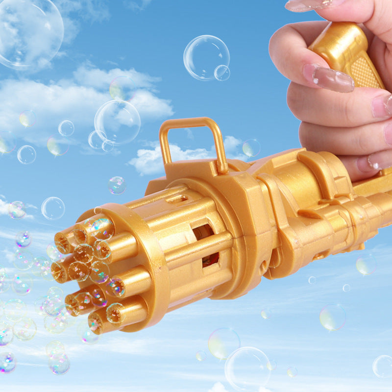 Machine à bulles de fleurs pour enfants, pistolet à bulles Gatling à huit trous, déesse pour enfants