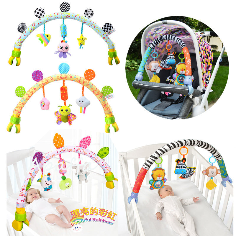 Jouets mobiles musicaux pour bébé, pour lit, poussette, hochets en peluche, jouets pour bébé de 0 à 12 mois