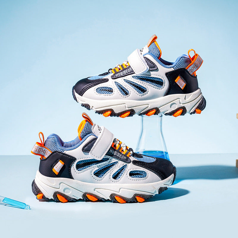 Zapatos encantadores para niñas, zapatos deportivos grandes para niños para las cuatro estaciones, nuevos zapatos blancos pequeños de ocio para niños, zapatos para padres para niños