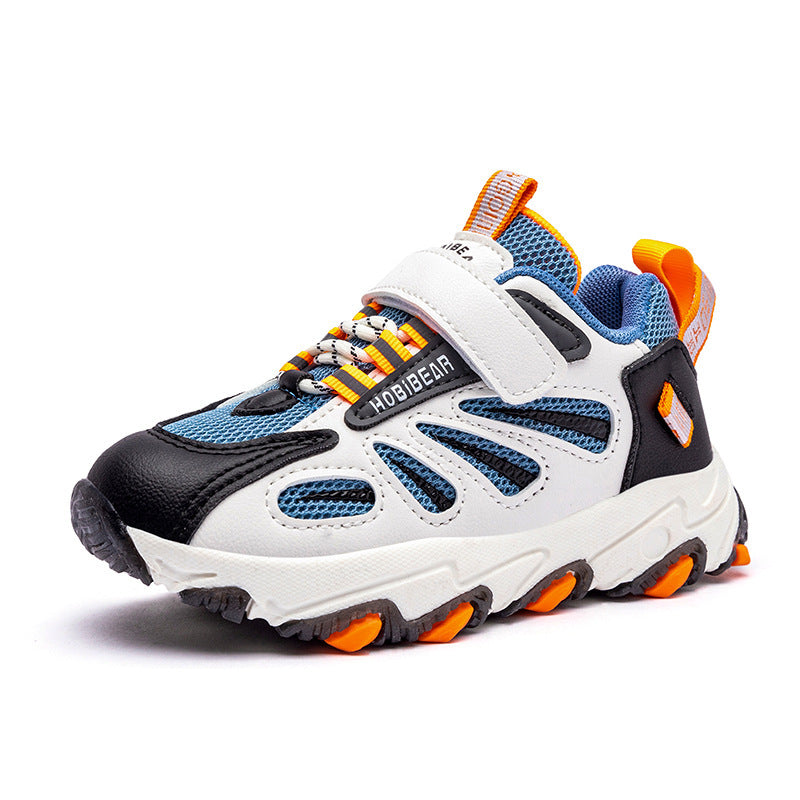 Zapatos encantadores para niñas, zapatos deportivos grandes para niños para las cuatro estaciones, nuevos zapatos blancos pequeños de ocio para niños, zapatos para padres para niños