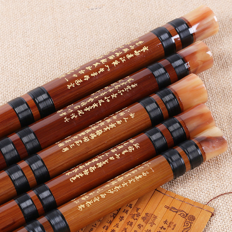 Flûte de bambou de haute qualité, Instruments de musique professionnels à vent en bois, clé CDEFG chinoise Dizi transversale Flauta 5 couleurs