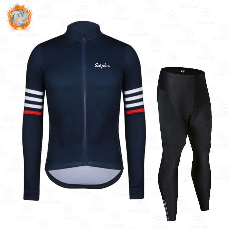 New Spring And Autumn Long-Sleeved Outdoor Cycling Clothes Suit Warm And Breathable Bicycle Outdoor Clothing Wholesale Supply