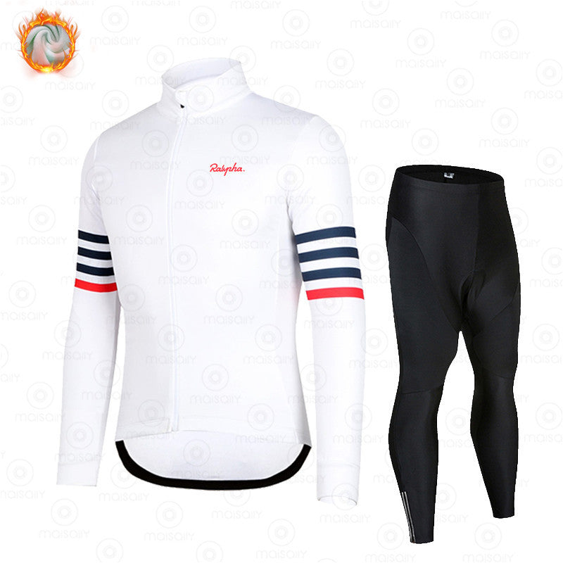 New Spring And Autumn Long-Sleeved Outdoor Cycling Clothes Suit Warm And Breathable Bicycle Outdoor Clothing Wholesale Supply
