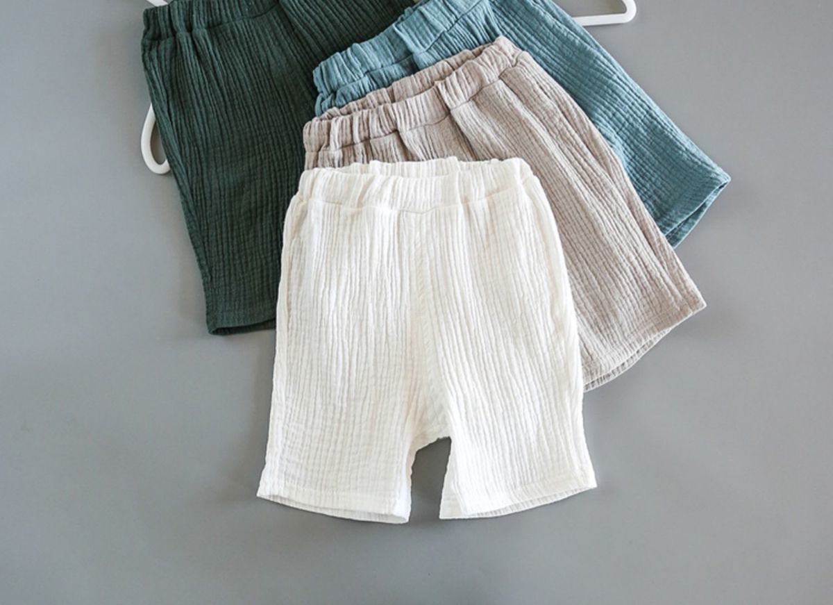 Ensemble d'été en coton doux pour bébé, Short à manches courtes, ensemble deux pièces pour enfants, vêtements en coton et lin pour garçons