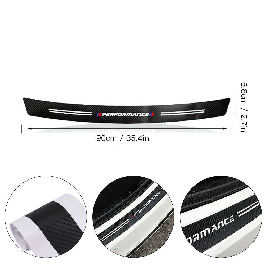 Pegatinas protectoras protectoras para parachoques trasero y maletero de coche, fibra de carbono, Odyssey Spirior CRV Civic XR-V HR-V City Accord Jazz