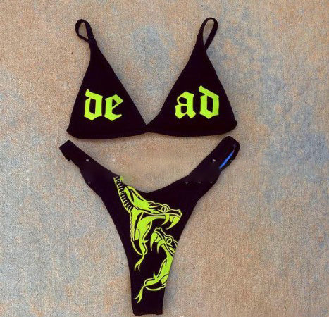 Maillot de bain européen et américain Sexy Bikini fendu maillot de bain femmes
