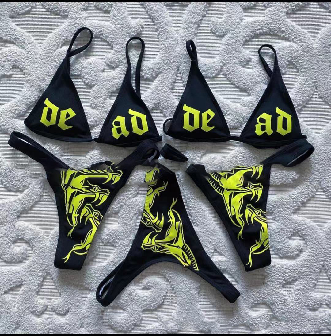 Maillot de bain européen et américain Sexy Bikini fendu maillot de bain femmes