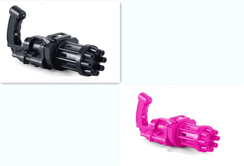 Machine à bulles de fleurs pour enfants, pistolet à bulles Gatling à huit trous, déesse pour enfants
