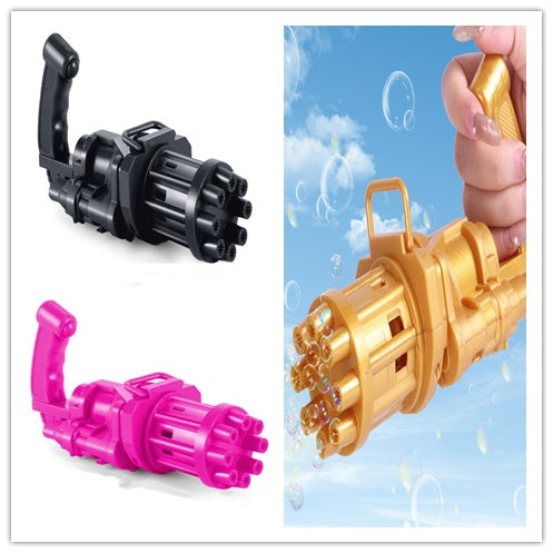 Machine à bulles de fleurs pour enfants, pistolet à bulles Gatling à huit trous, déesse pour enfants