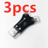 Lector de tarjetas de teléfono móvil TF SD multifuncional cuatro en uno universal