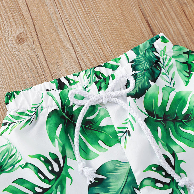Pantalon décontracté pour enfants de plage imprimé de dessin animé explosif