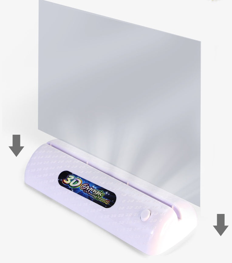 Tablero de dibujo 3D mágico, rompecabezas de efectos de luz LED, almohadilla de dibujo, juguetes educativos de pintura para niños, compañeros de juego de crecimiento, regalo creativo