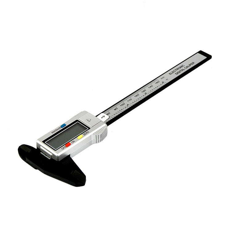 Calibrador Digital Vernier De Carcasa De Metal,.Pinza De Acero Inoxidable, Digital,.Micrometro De Calibre De Fibra De Carbono.0-150Mm.6