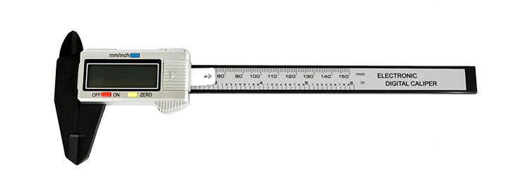 Calibrador Digital Vernier De Carcasa De Metal,.Pinza De Acero Inoxidable, Digital,.Micrometro De Calibre De Fibra De Carbono.0-150Mm.6