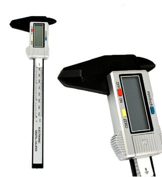 Calibrador Digital Vernier De Carcasa De Metal,.Pinza De Acero Inoxidable, Digital,.Micrometro De Calibre De Fibra De Carbono.0-150Mm.6