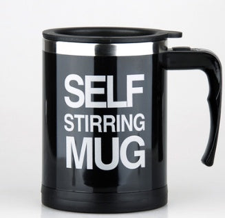 Tasse à café avec poignée créative, conception de boutons, agitation automatique, automatique, avec couvercle