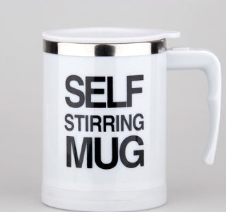 Tasse à café avec poignée créative, conception de boutons, agitation automatique, automatique, avec couvercle