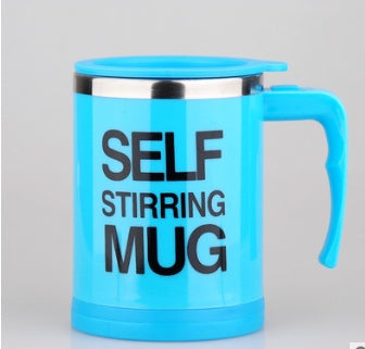 Tasse à café avec poignée créative, conception de boutons, agitation automatique, automatique, avec couvercle