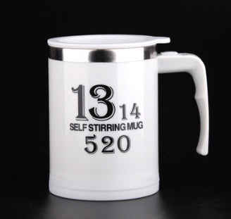Tasse à café avec poignée créative, conception de boutons, agitation automatique, automatique, avec couvercle