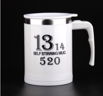 Tasse à café avec poignée créative, conception de boutons, agitation automatique, automatique, avec couvercle