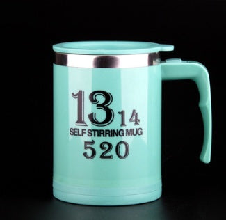 Tasse à café avec poignée créative, conception de boutons, agitation automatique, automatique, avec couvercle