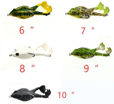 Appât souple grenouille à double hélice
