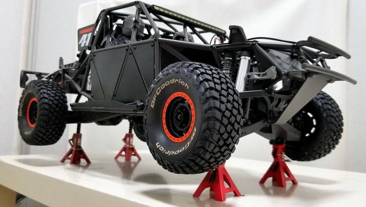 Modèle de voiture 6 tonnes 3 tonnes Simulation Jack Mini cadre de réparation en métal hauteur réglable manuellement