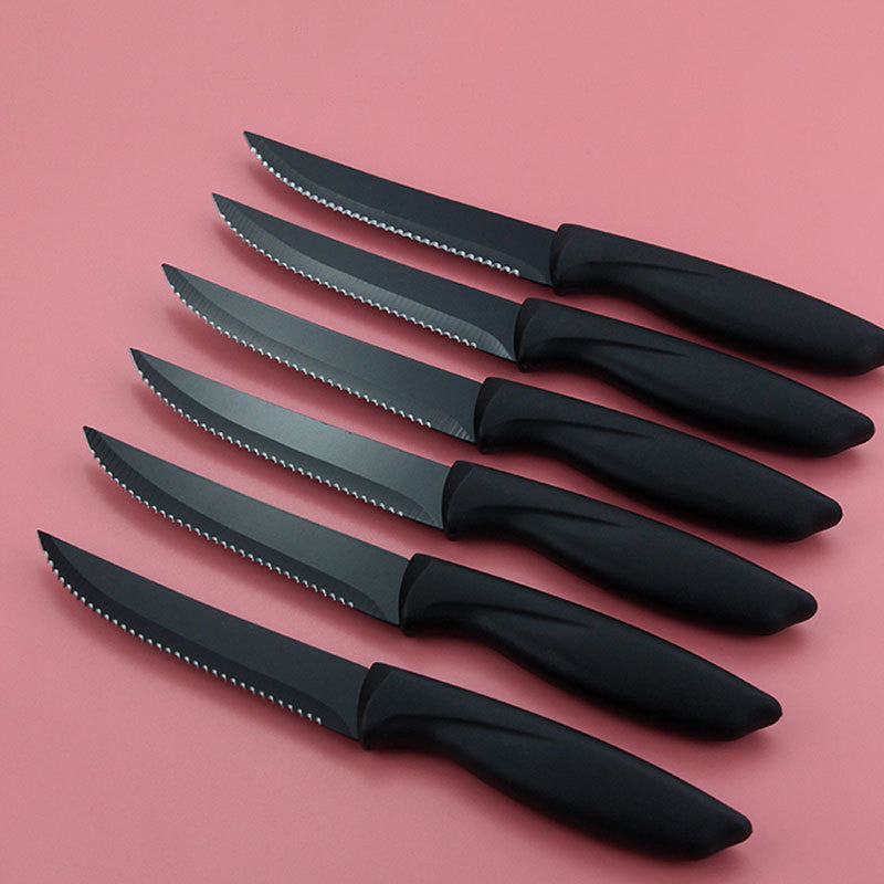 Ensemble de couteaux de cuisine en acier inoxydable, couteau à trancher ménager, couteau de Chef, couteau à pain, couteau à fromage, ciseaux, couteau à Pizza, couteau à Steak