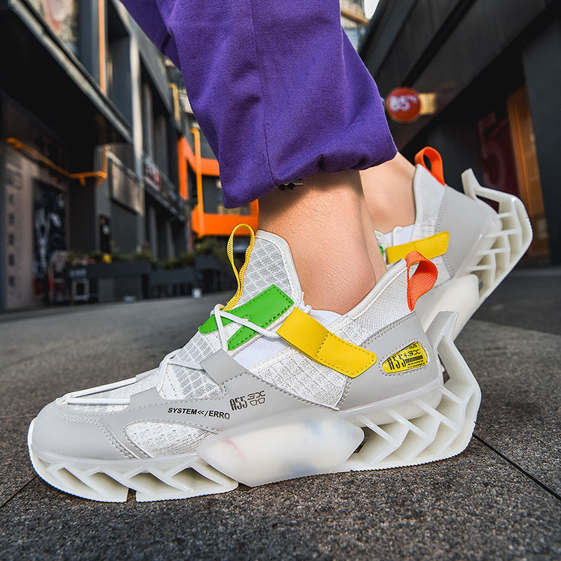 Chaussures de printemps pour hommes, nouvelles chaussures à lame, chaussures de course à absorption des chocs, chaussures de sport respirantes d'été, une génération