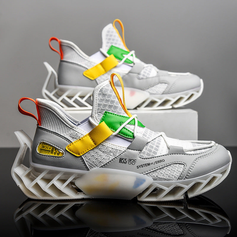 Chaussures de printemps pour hommes, nouvelles chaussures à lame, chaussures de course à absorption des chocs, chaussures de sport respirantes d'été, une génération