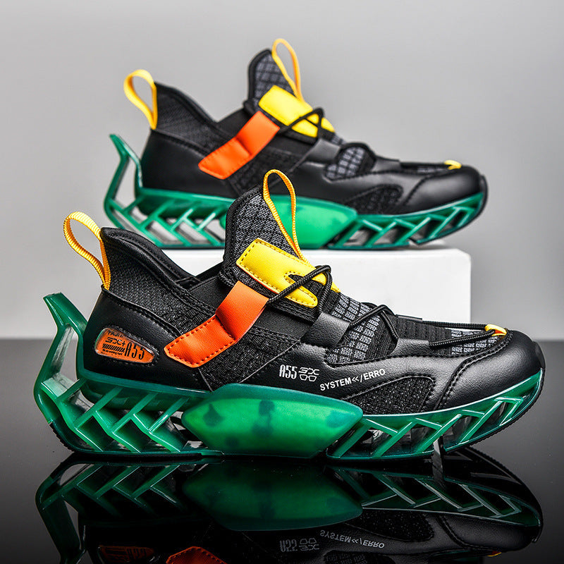 Chaussures de printemps pour hommes, nouvelles chaussures à lame, chaussures de course à absorption des chocs, chaussures de sport respirantes d'été, une génération