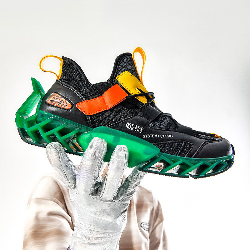 Chaussures de printemps pour hommes, nouvelles chaussures à lame, chaussures de course à absorption des chocs, chaussures de sport respirantes d'été, une génération
