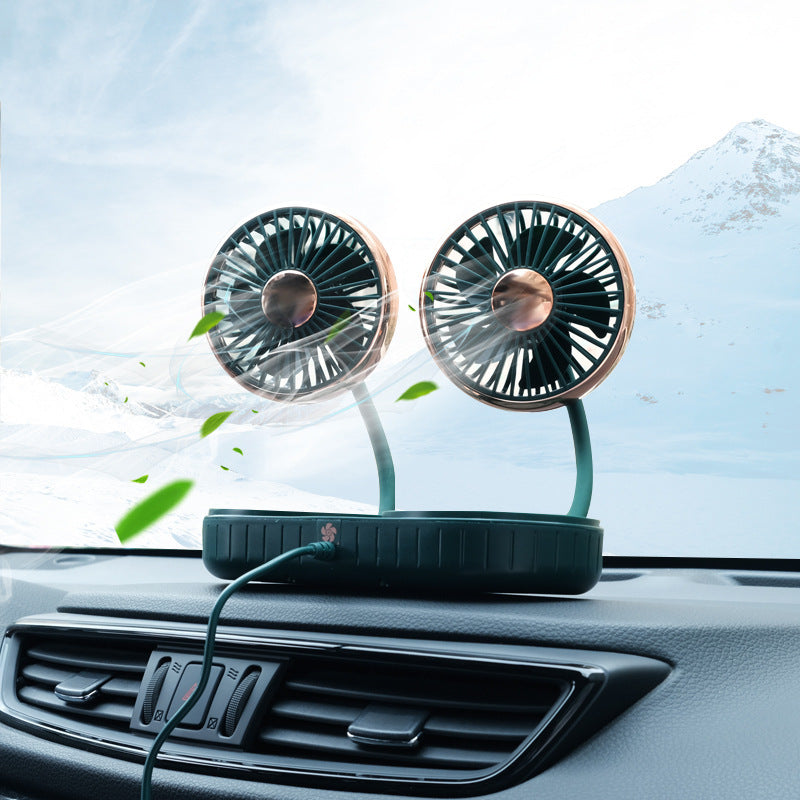 Tuyau à Double tête, petit ventilateur Usb, intérieur de voiture, accessoires automobiles créatifs