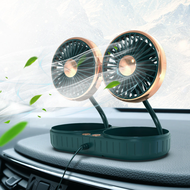 Tuyau à Double tête, petit ventilateur Usb, intérieur de voiture, accessoires automobiles créatifs