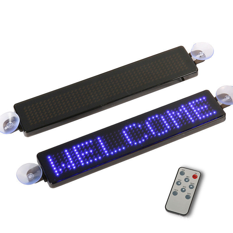 Écran de voiture Led anglais Z741, télécommande, fenêtre arrière de voiture, lecture publicitaire, écran de voiture Led