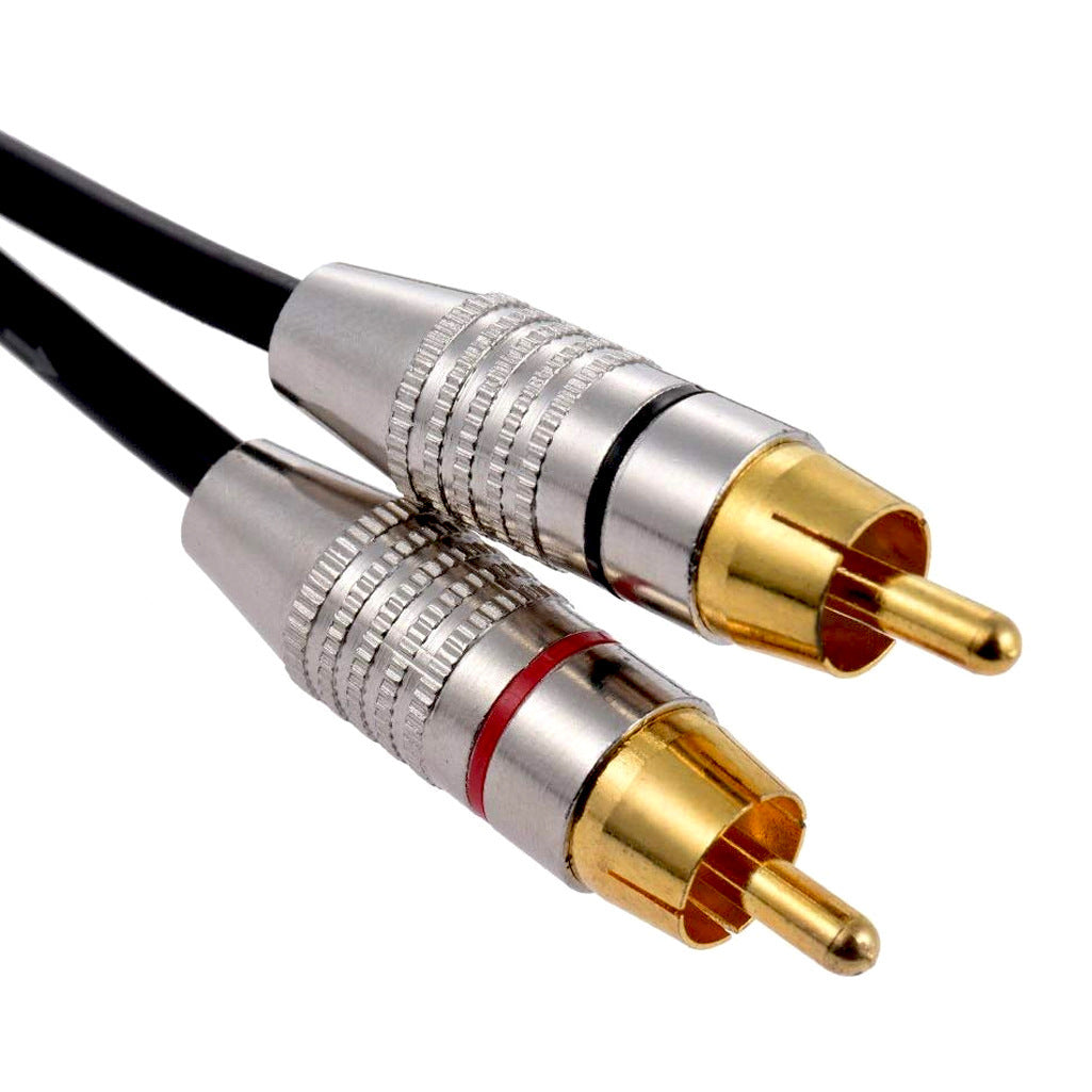 Canon a línea de audio RCA dual Canon macho y hembra a 2 RCA Lotus Line XLR Amplificador de dos altavoces de un punto Canon