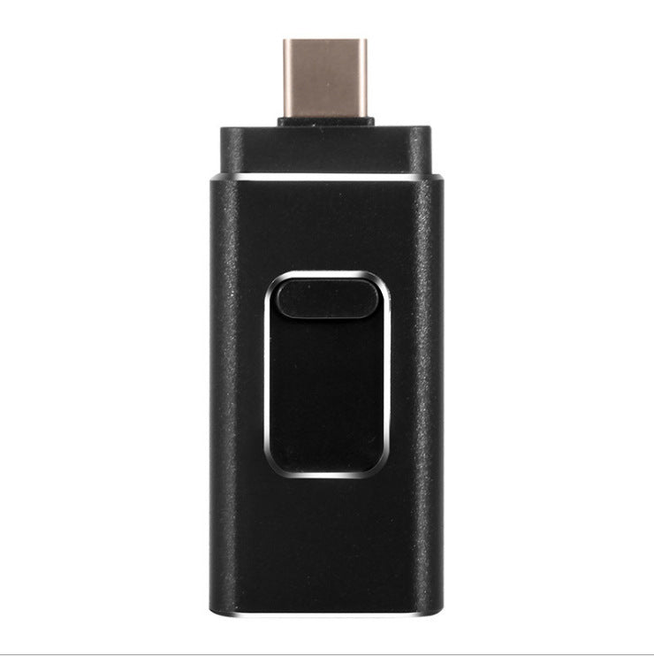 Compatible avec Apple, téléphone portable U Disk double usage quatre-en-un Otg Metal U Disk