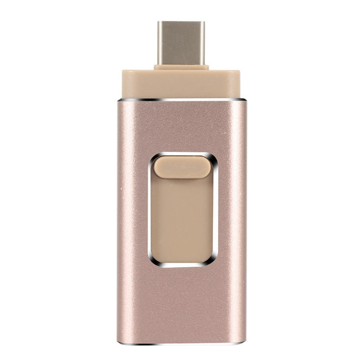 Compatible avec Apple, téléphone portable U Disk double usage quatre-en-un Otg Metal U Disk