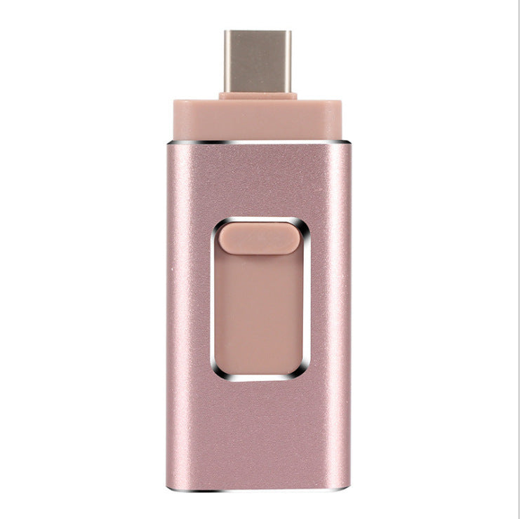 Compatible avec Apple, téléphone portable U Disk double usage quatre-en-un Otg Metal U Disk