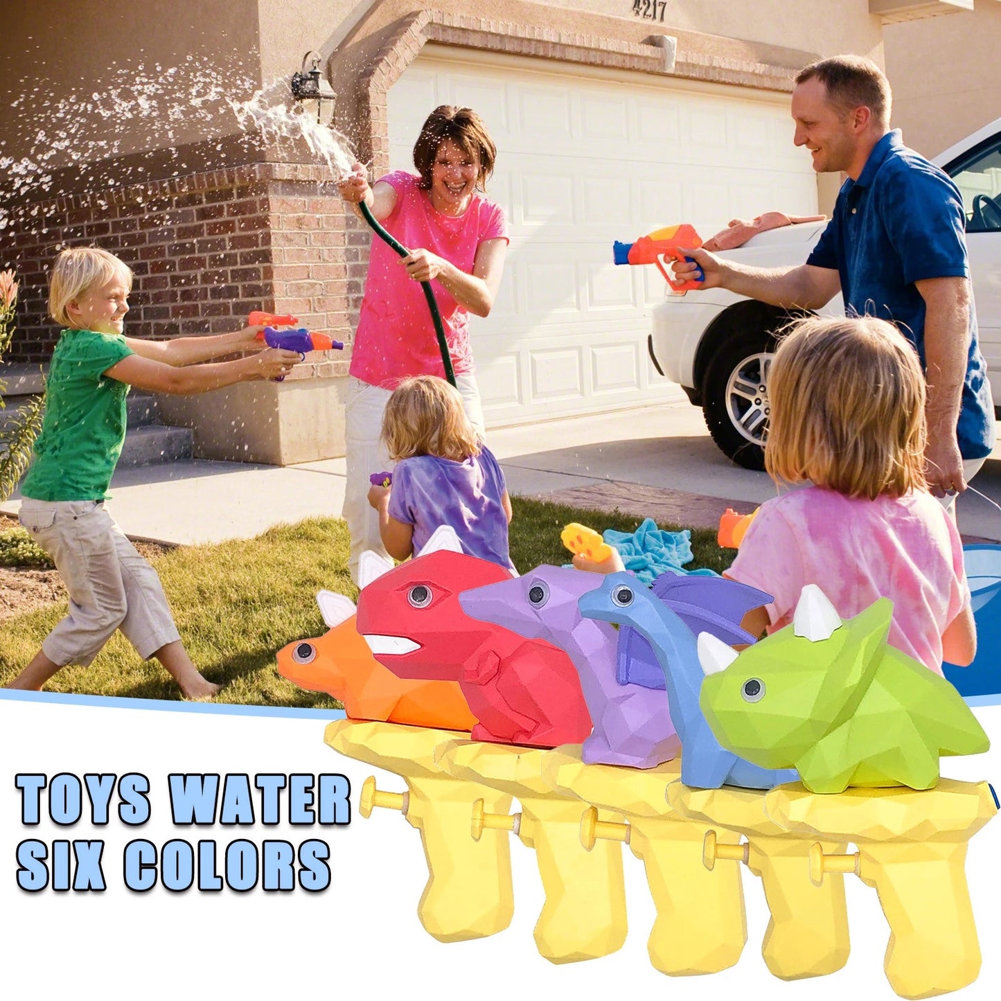 Pistolets à eau dinosaures, jouets pour enfants, pistolet à eau pour enfants, plein air, plage, piscine, Blaster, guerre de l'eau