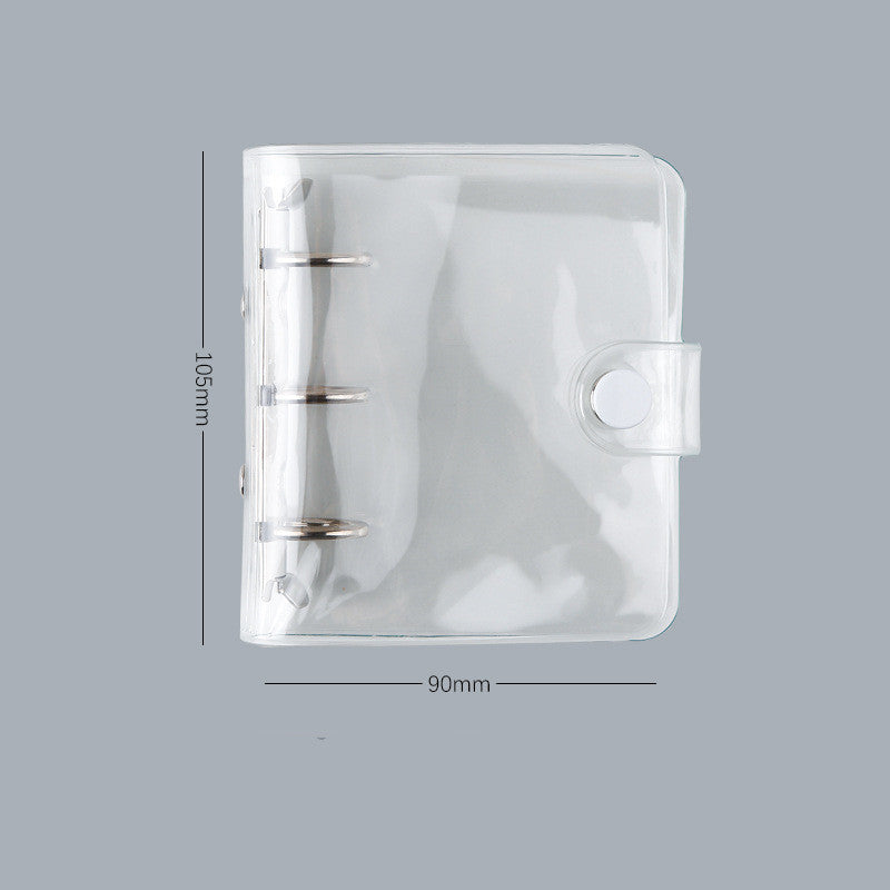 Livre à main en forme de cœur pour fille, livre à feuilles mobiles pour le noyau, Mini livre à main à trois trous pour fille mignonne, Ins Simple