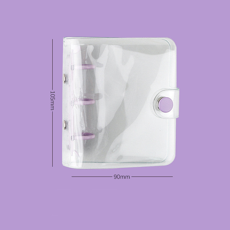 Livre à main en forme de cœur pour fille, livre à feuilles mobiles pour le noyau, Mini livre à main à trois trous pour fille mignonne, Ins Simple