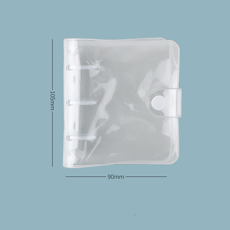 Livre à main en forme de cœur pour fille, livre à feuilles mobiles pour le noyau, Mini livre à main à trois trous pour fille mignonne, Ins Simple