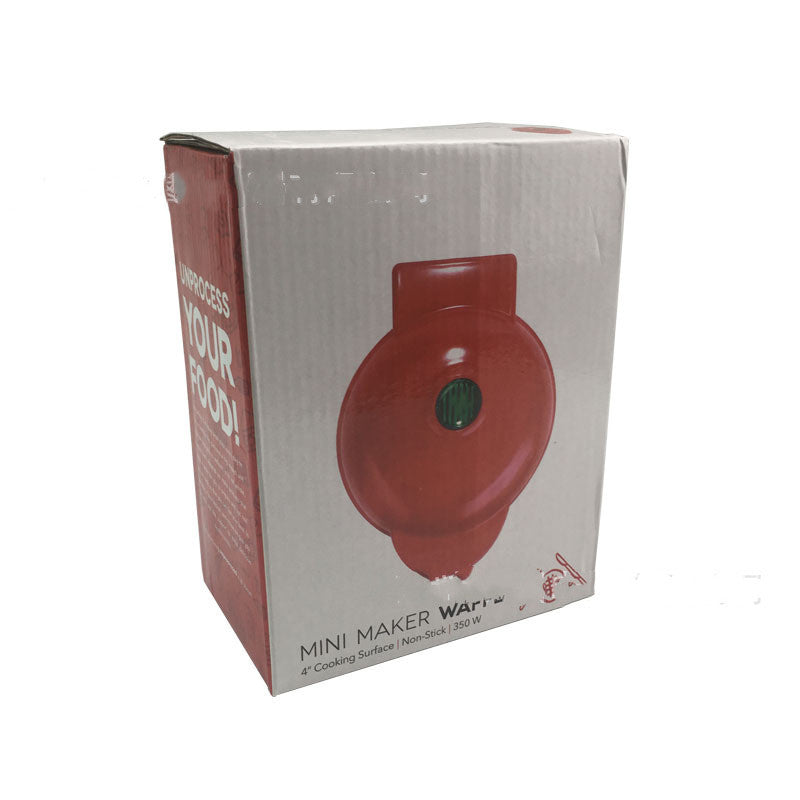 Mini máquina para hacer gofres para el hogar, máquina de desayuno para niños, sartén eléctrica portátil para hornear, máquina ligera para alimentos