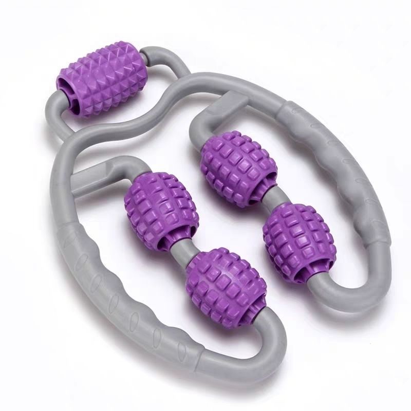 Rouleau de Massage à Point de déclenchement en forme de U, outil de Massage complet du corps, bras, jambes, cou, masseur musculaire, appareil de Fitness à 4 roues pour le sport