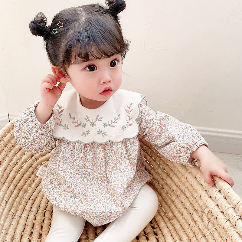 Vêtements d'exploration pour filles, fleurs pour bébés, vêtements en vêtements de pet d'une seule pièce